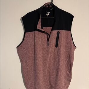 Men's Black and Brown Vest